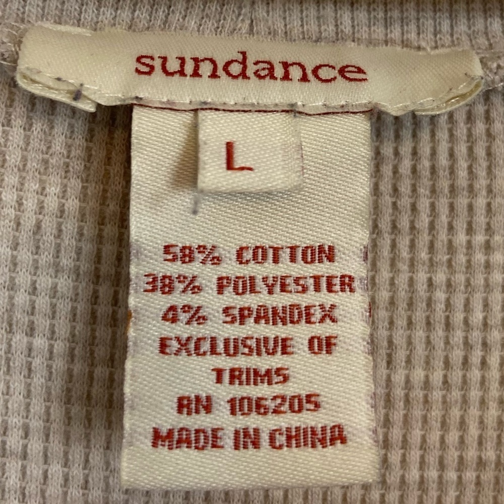 Sundance Thea Cream Asymmetrical Hem Long Sleeve Thermal Knit High Low Dress - Picture 5 of 13